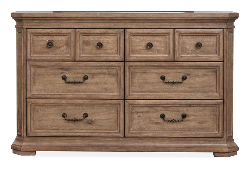 Magnussen - Adler Court Florentine Walnut Drawer Dresser With Landscape Mirror - B5991-2040 view 5