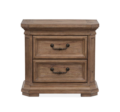 Magnussen - Adler Court Florentine Walnut King Panel Bed With Nightstand - B5991-64-KIT1 view 6