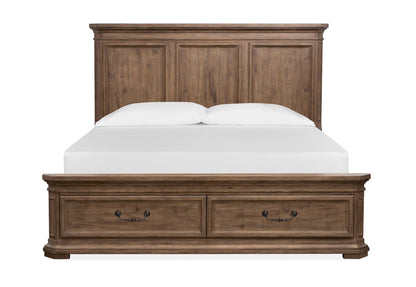 Magnussen - Adler Court Florentine Walnut Queen Panel Storage Bed - B5991-54A view 3