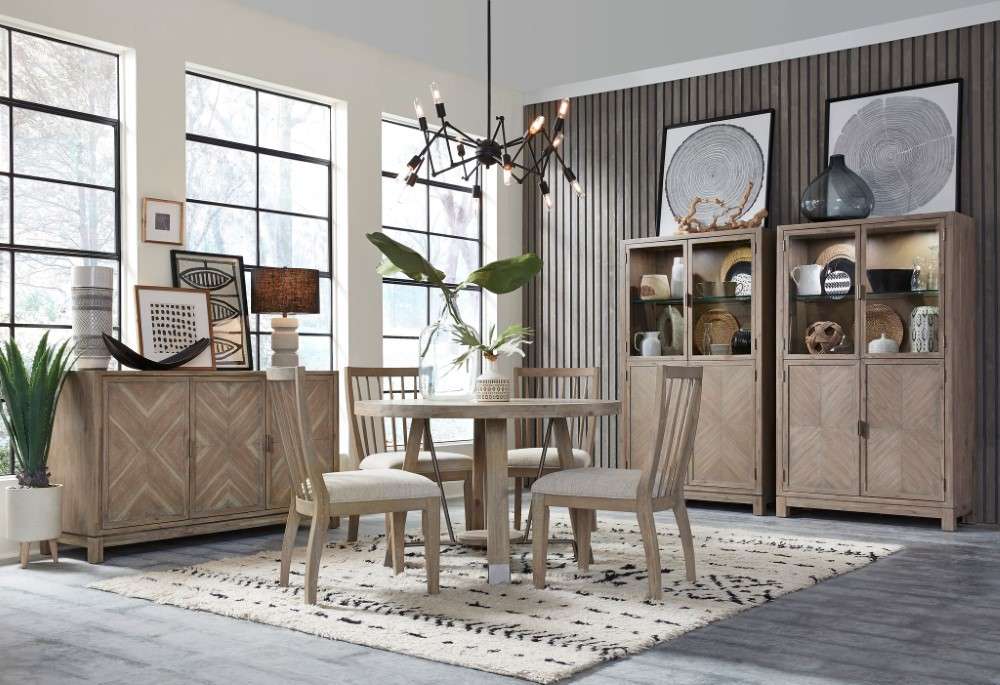 Magnussen - Ainsley 48in Round Dining Table in Cerused Khaki - D5333-22 veiw 4