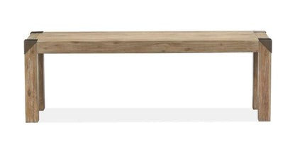 Magnussen - Ainsley Bench in Cerused Khaki - D5333-69 veiw 2