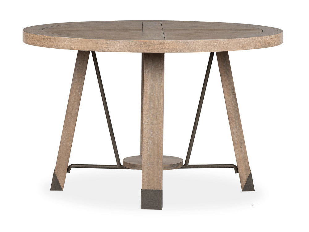 Magnussen - Ainsley Cerused Khaki 48" Round Dining Table With 2 Side Chairs And 2 Host Chairs - D5333-22-KIT9 view 3