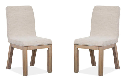 Magnussen - Ainsley Cerused Khaki Extendable Rectangular Dining Table With 4 Host Chairs Bench And Buffet - D5333-20-KIT30 view 5