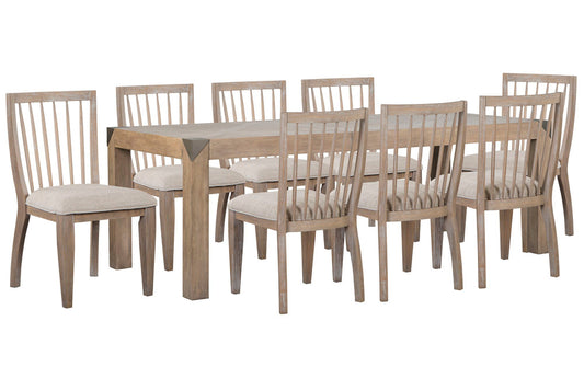 Magnussen - Ainsley Cerused Khaki Extendable Rectangular Dining Table With 8 Side Chairs - D5333-20-KIT9 view 1