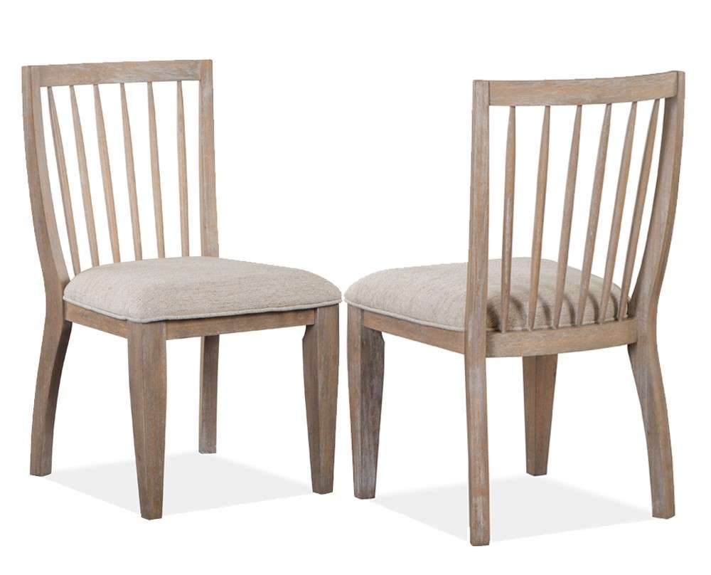 Magnussen - Ainsley Dining Side Chair with Upholstered Seat in Cerused Khaki (Set of 2) - D5333-62 veiw 1