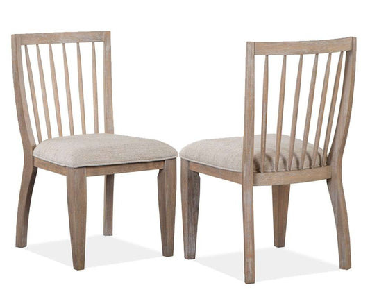 Magnussen - Ainsley Dining Side Chair with Upholstered Seat in Cerused Khaki (Set of 2) - D5333-62 veiw 1