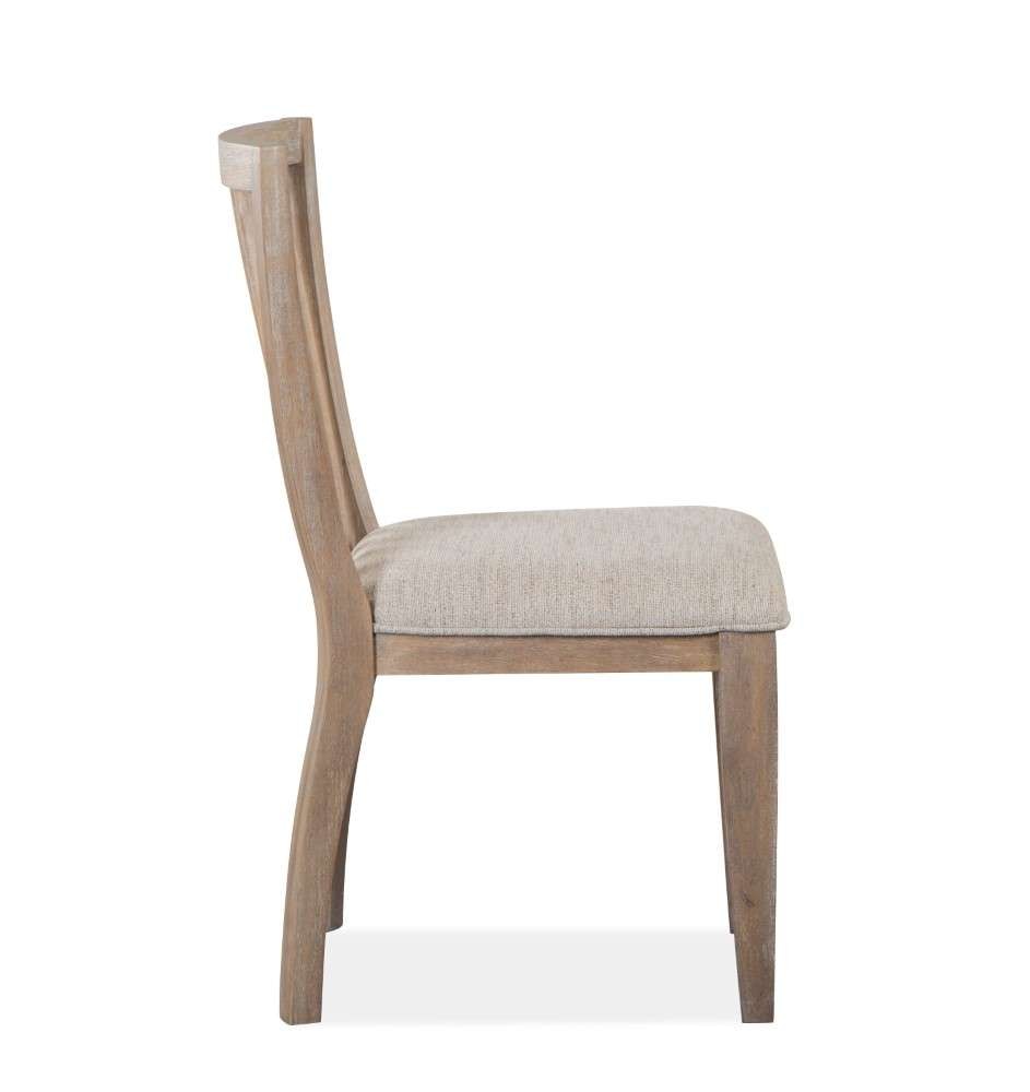 Magnussen - Ainsley Dining Side Chair with Upholstered Seat in Cerused Khaki (Set of 2) - D5333-62 veiw 3