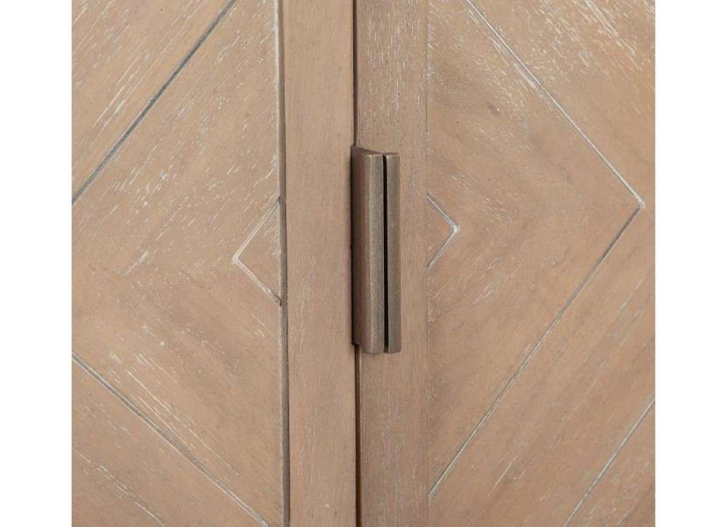 Magnussen - Ainsley Display Cabinet in Cerused Khaki - D5333-08 veiw 7