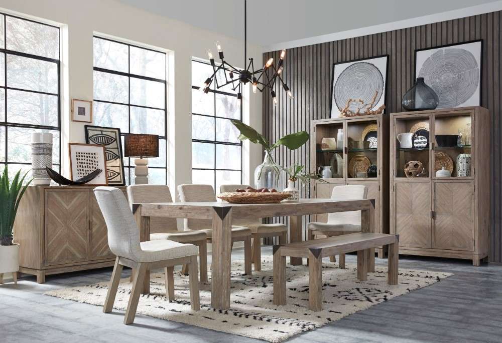 Magnussen - Ainsley Rectangular Dining Table in Cerused Khaki - D5333-20 veiw 7