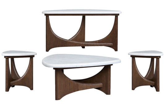 Magnussen - Arwen Turkish Coffee Shaped Cocktail Table With 2 End Table And Demilune Sofa Table - T5944-62KIT3 view 1