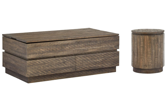 Magnussen - Baisden Tobacco Lift Top Storage Cocktail Table With Accent End Table - T5194-50KIT1 view 1