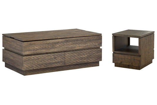 Magnussen - Baisden Tobacco Lift Top Storage Cocktail Table With End Table - T5194-50KIT4 view 1