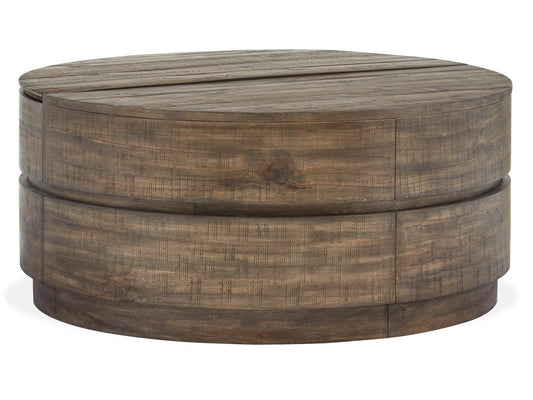 Magnussen - Baisden Tobacco Round Lift Top Cocktail Table With 2 End Table And Console Sofa Table - T5194-57KIT6 view 2