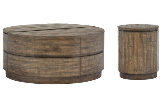 Magnussen - Baisden Tobacco Round Lift Top Cocktail Table With Accent End Table - T5194-57KIT1 view 1