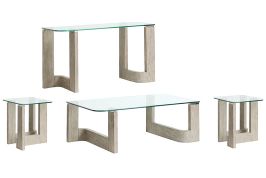 Magnussen - Bartlett Smokey Pine Rectangular Cocktail Table With 2 End Table And Sofa Table - T5929-43KIT3 view 1