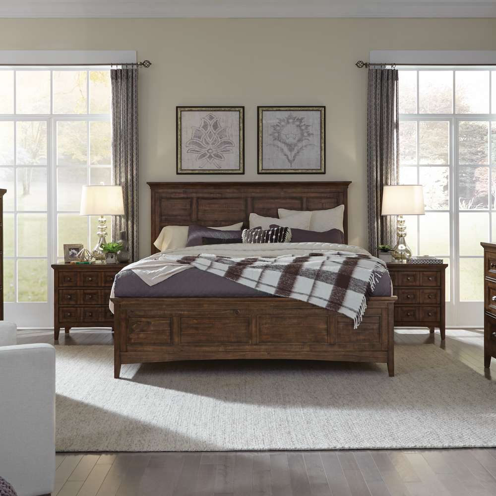 Magnussen - Bay Creek Complete Queen Panel Bed with Storage Rails - B4398-55 veiw 4