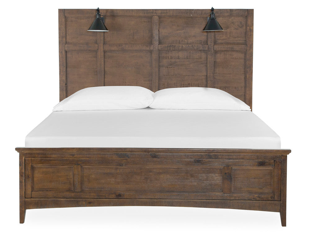 Magnussen - Bay Creek Toasted Nutmeg California King Lamp Panel Bed With Nightstand - B4398-79-KIT1 view 3