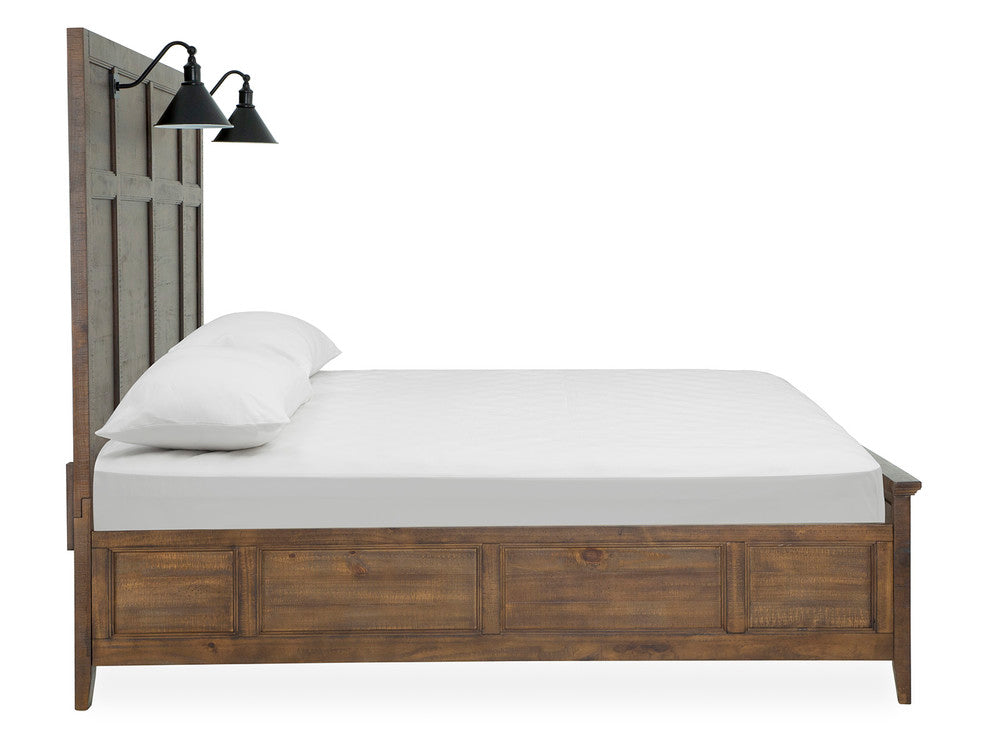 Magnussen - Bay Creek Toasted Nutmeg California King Lamp Panel Bed With Nightstand - B4398-79-KIT1 view 4