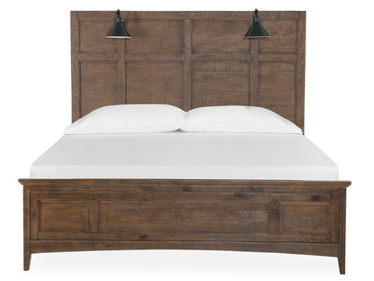 Magnussen - Bay Creek Toasted Nutmeg California King Lamp Panel Bed With Small Nightstand - B4398-79-KIT7 view 3