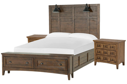 Magnussen - Bay Creek Toasted Nutmeg California King Lamp Panel Storage Bed With 2 Nightstands - B4398-79B-KIT2 view 1