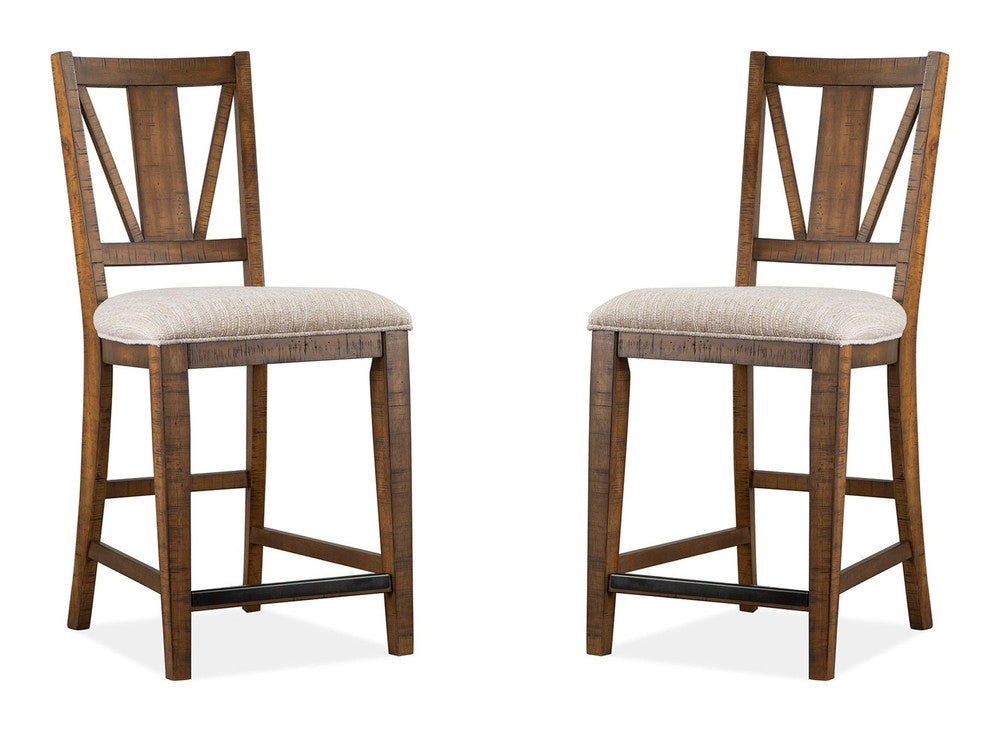 Magnussen - Bay Creek Toasted Nutmeg Extendable Counter Height Dining Table With 4 Counter Chairs - D4398-42-KIT1 view 5