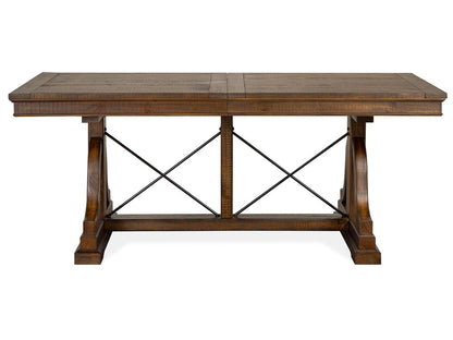 Magnussen - Bay Creek Toasted Nutmeg Extendable Trestle Dining Table With 2 Upholstered Benches And 2 Side Chairs - D4398-25-KIT25 view 3