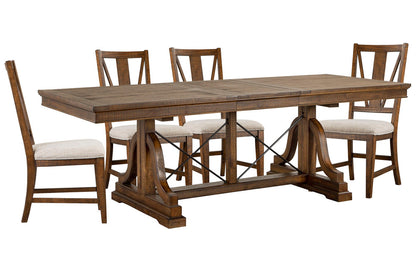 Magnussen - Bay Creek Toasted Nutmeg Extendable Trestle Dining Table With 4 Side Chairs - D4398-25-KIT1 view 1