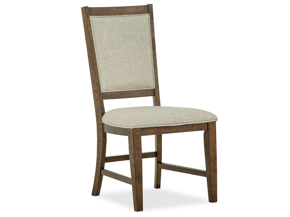 Magnussen - Bay Creek Toasted Nutmeg Extendable Trestle Dining Table With 4 Upholstered Side Chairs - D4398-25-KIT3 view 6