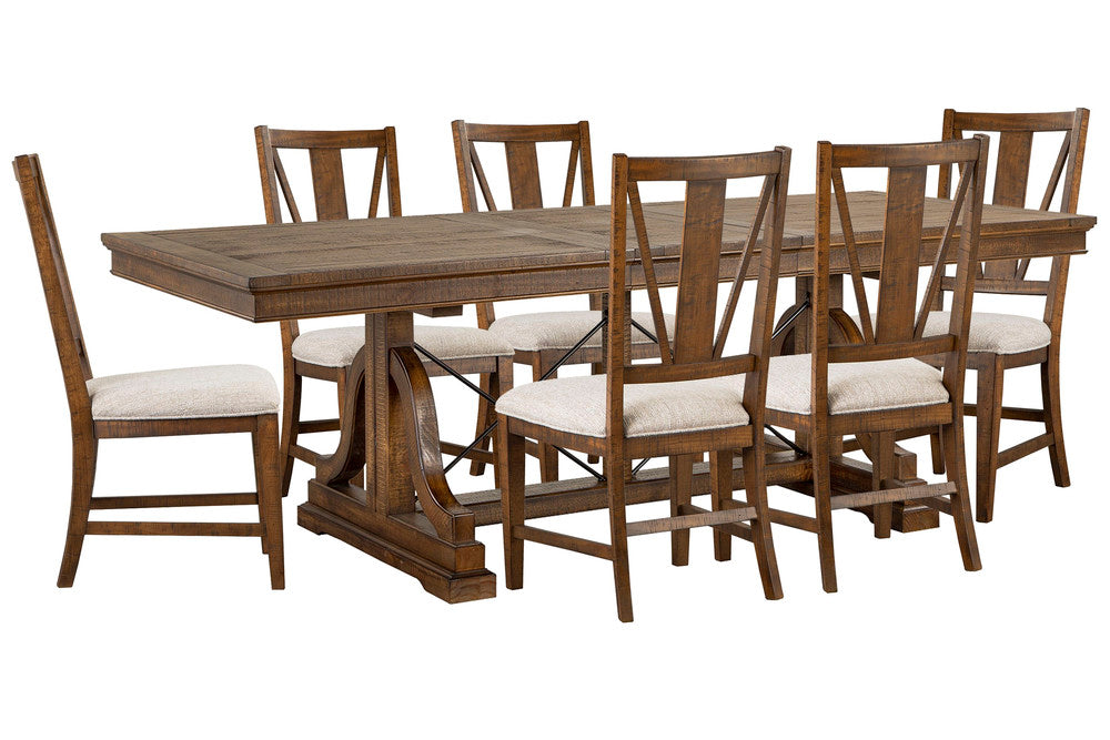 Magnussen - Bay Creek Toasted Nutmeg Extendable Trestle Dining Table With 6 Side Chairs - D4398-25-KIT5 view 1