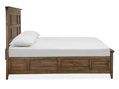 Magnussen - Bay Creek Toasted Nutmeg King Panel Bed 2 Nightstands Drawer Dresser With Landscape Mirror And Door Chest - B4398-64-KIT6 view 3