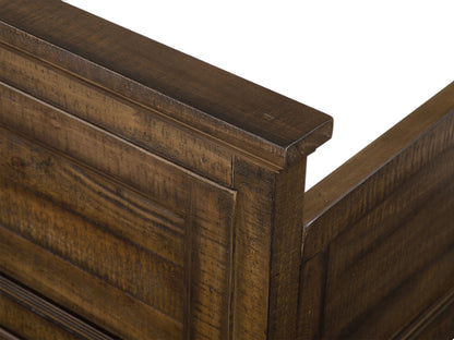 Magnussen - Bay Creek Toasted Nutmeg King Panel Bed 2 Nightstands Drawer Dresser With Landscape Mirror And Door Chest - B4398-64-KIT6 view 7