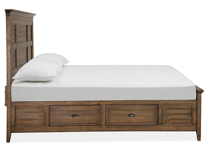 Magnussen - Bay Creek Toasted Nutmeg King Panel Storage Bed And Drawer Dresser With Landscape Mirror - B4398-65-KIT3 view 5