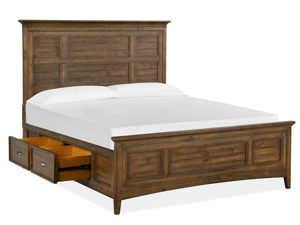 Magnussen - Bay Creek Toasted Nutmeg King Panel Storage Bed With 2 Small Nightstands - B4398-65-KIT8 view 3