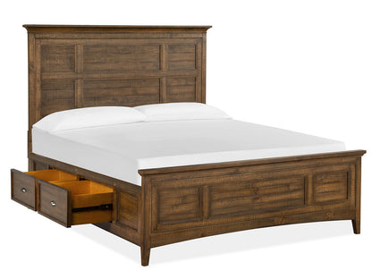 Magnussen - Bay Creek Toasted Nutmeg King Panel Storage Bed With Nightstand - B4398-65-KIT1 view 3