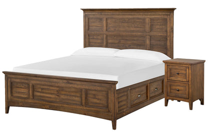 Magnussen - Bay Creek Toasted Nutmeg King Panel Storage Bed With Small Nightstand - B4398-65-KIT7 view 1