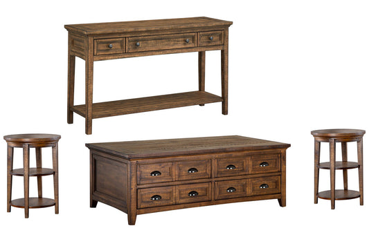 Magnussen - Bay Creek Toasted Nutmeg Lift Top Storage Cocktail Table With 2 Accent End Table And Sofa Table - T4398-50KIT3 view 1
