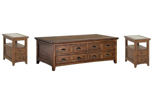 Magnussen - Bay Creek Toasted Nutmeg Lift Top Storage Cocktail Table With 2 Chairside End Table - T4398-50KIT5 view 1