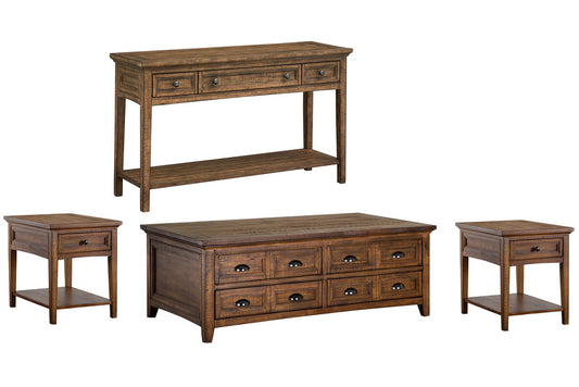 Magnussen - Bay Creek Toasted Nutmeg Lift Top Storage Cocktail Table With 2 End Table And Sofa Table - T4398-50KIT9 view 1
