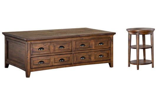 Magnussen - Bay Creek Toasted Nutmeg Lift Top Storage Cocktail Table With Accent End Table - T4398-50KIT1 view 1