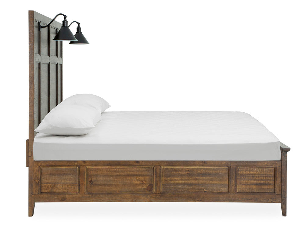 Magnussen - Bay Creek Toasted Nutmeg Queen Lamp Panel Bed And Drawer Dresser With Landscape Mirror - B4398-59-KIT3 view 4