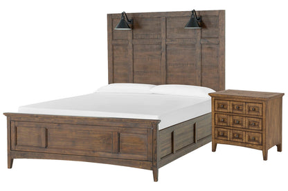 Magnussen - Bay Creek Toasted Nutmeg Queen Lamp Panel Bed With Nightstand - B4398-59-KIT1 view 1