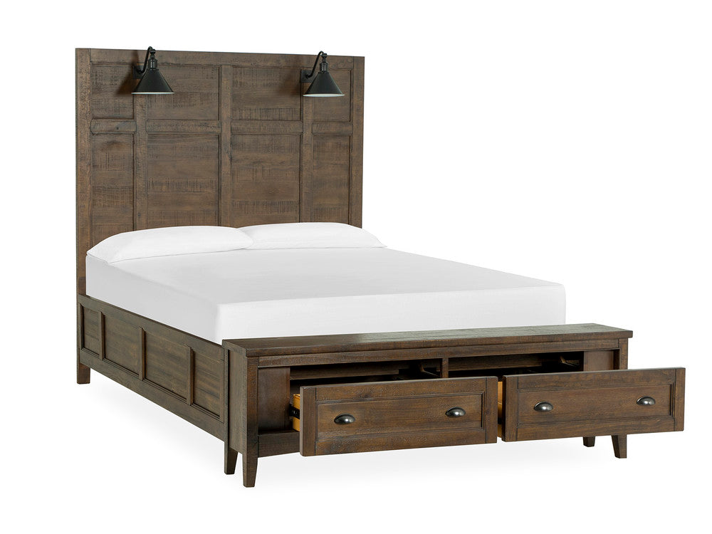 Magnussen - Bay Creek Toasted Nutmeg Queen Lamp Panel Storage Bed And Drawer Dresser With Landscape Mirror - B4398-59B-KIT3 view 3