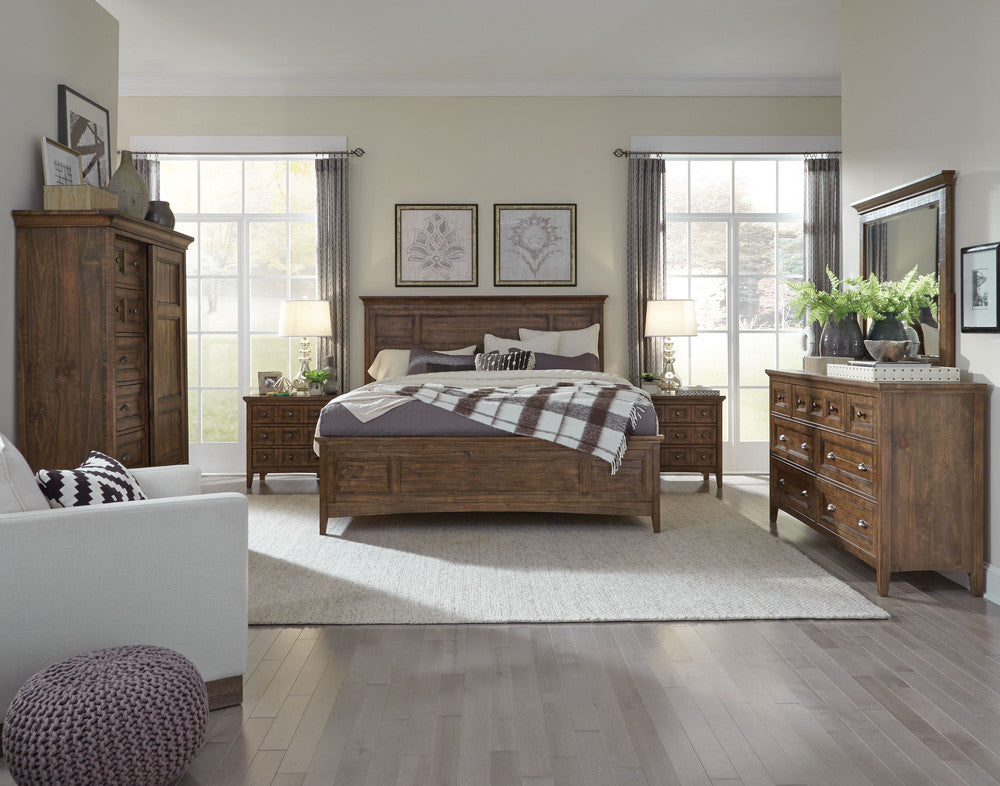 Magnussen - Bay Creek Toasted Nutmeg Queen Panel Storage Bed With 2 Small Nightstands - B4398-55-KIT8 view 10