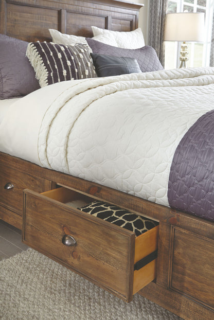 Magnussen - Bay Creek Toasted Nutmeg Queen Panel Storage Bed With Small Nightstand - B4398-55-KIT7 view 7