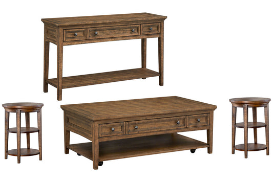Magnussen - Bay Creek Toasted Nutmeg Rectangular Cocktail Table With 2 Accent End Table And Sofa Table - T4398-43KIT3 view 1