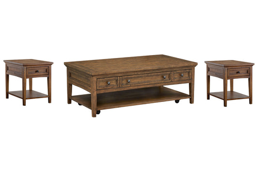 Magnussen - Bay Creek Toasted Nutmeg Rectangular Cocktail Table With 2 End Table - T4398-43KIT8 view 1