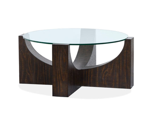 Magnussen - Beckham Rustic Tavern Round Cocktail Table With Casters - T6336-45 view 1