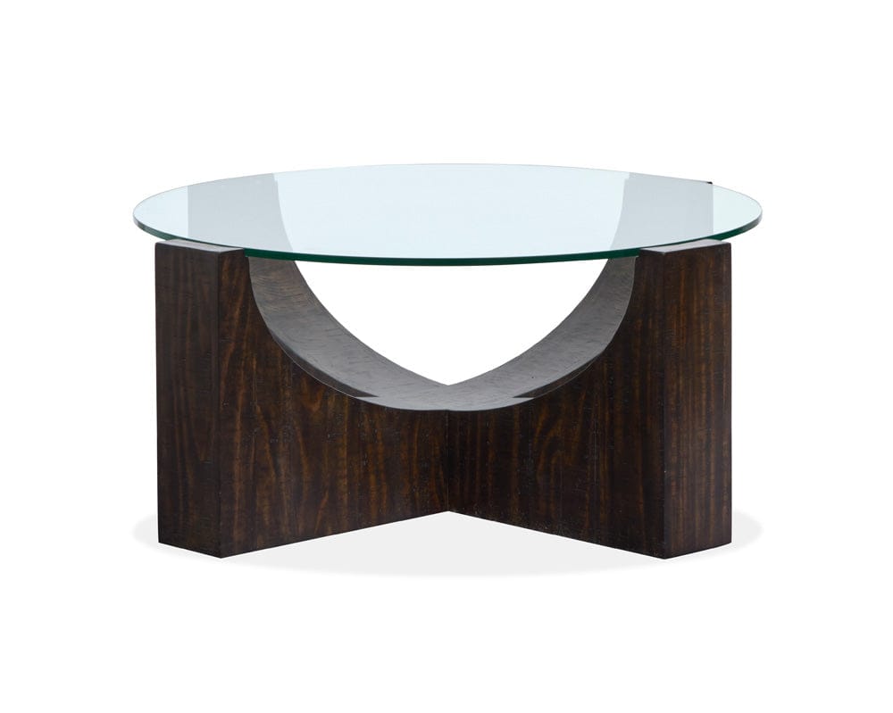 Magnussen - Beckham Rustic Tavern Round Cocktail Table With Casters - T6336-45 view 3