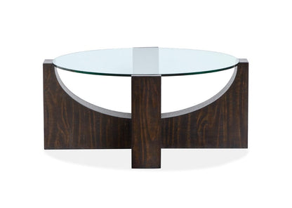 Magnussen - Beckham Rustic Tavern Round Cocktail Table With Casters - T6336-45 view 4