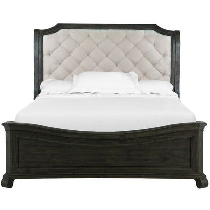 Magnussen - Bellamy Complete Cal.King Sleigh Bed Shaped Footboard - B2491-73B veiw 1
